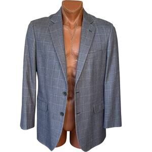 Brooks Brothers Men's 346 Silk Wool Blazer Sport Coat In Blue Size 42R